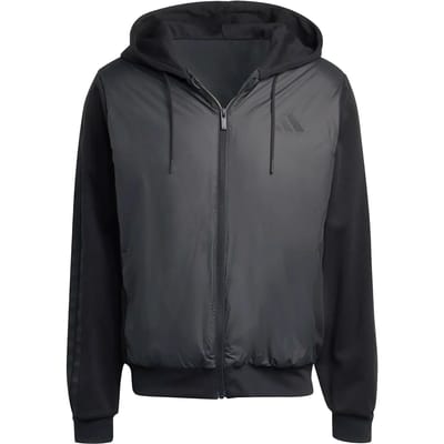 Adidas Essentials Climawarm 3 Stripes Insulated Hybrid Jas Zwart M Man
