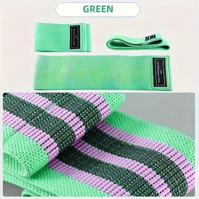 Stofweerstand Heup Booty Bands Glute Dij Elastiek Workout Bands Squat Circle Stretch Fitness Strips Loops Yoga Gymapparatuur 18-32 pounds groen