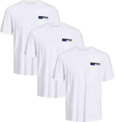 Jack & Jones Heren t-shirt 3 pack Corp