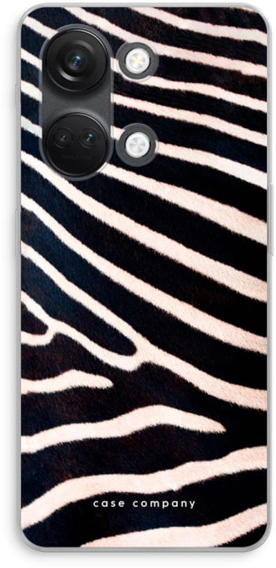 Case Company® - Hoesje geschikt voor OnePlus Nord 3 hoesje - Zebra - Soft Cover Telefoonhoesje - Bescherming aan alle Kanten en Schermrand
