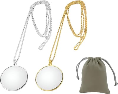 2x Klassieke Monocle Vergrootglas (5x) met Beschermhoes - Vintage Stijl Leesbril