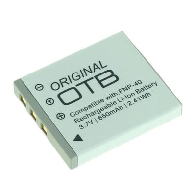 OTB Accu Batterij Fuji NP-40, Kodak Klic-7005, Konica Minolta NP-1, Panasonic CGA-S004, Pentax D-LI8 / D-LI85 / D-LI95, Samsung SLB-0737/0837 - 650mAh