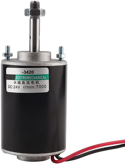 Dailygoody - Generator Motor 12V 24V DC Motor - Hoge Snelheid - Laag Geluidsniveau - Mini Motor - Geschikt voor Suikerspin Machine - 30W