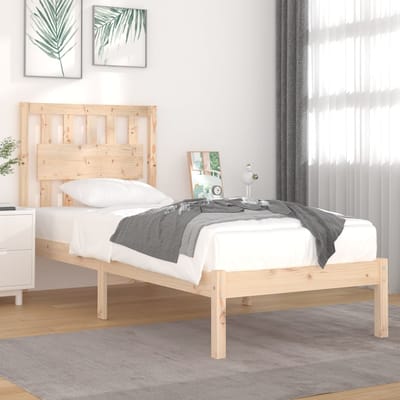 vidaXL - Bedframe - massief - grenenhout - 90x190 - cm