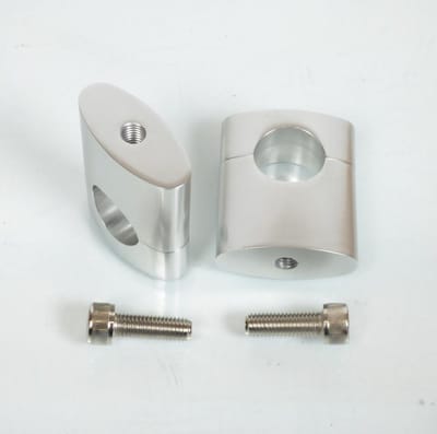 aluminium stuurverhoger Ø28mm h34mm voor motorfietsen om op de vorkkroon te bevestigen