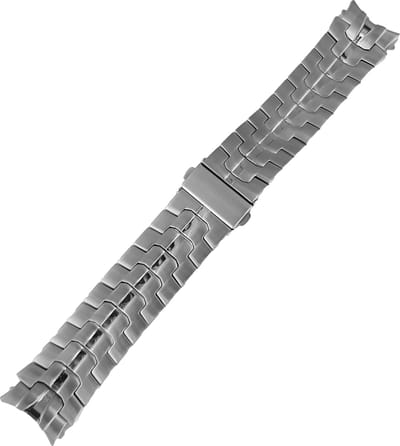 Fungus - Smartwatch bandje - Geschikt voor Samsung Galaxy Watch 6 (incl. Classic), Watch 5 (incl. Pro), Watch 4 - Horloge - Metaal - Golf - Zilver