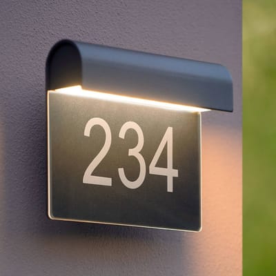 Lucide THESI LED - Wandlamp Binnen/Buiten - LED - 1x8W 3000K - IP54 - Zwart