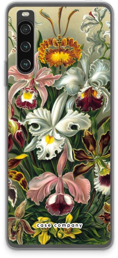 Case Company® - Hoesje geschikt voor Sony Xperia 10 IV hoesje - Haeckel Orchidae - Soft Cover Telefoonhoesje - Bescherming aan alle Kanten en Schermrand