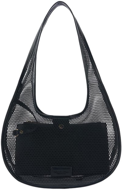 SEIDENFELT MANUFAKTUR schoudertas Halkia Round Shoulderbag Black zwart
