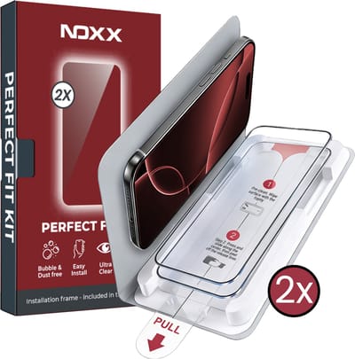 Screenprotector - Geschikt voor Apple iPhone 16 Pro Max - 2 Stuks - Met Montagehulp - Perfect Fit Kit - Bubbelvrij Aanbrengen - Gehard Glas - Beschermglas - Tempered Glass - Screen Protector - Case Friendly
