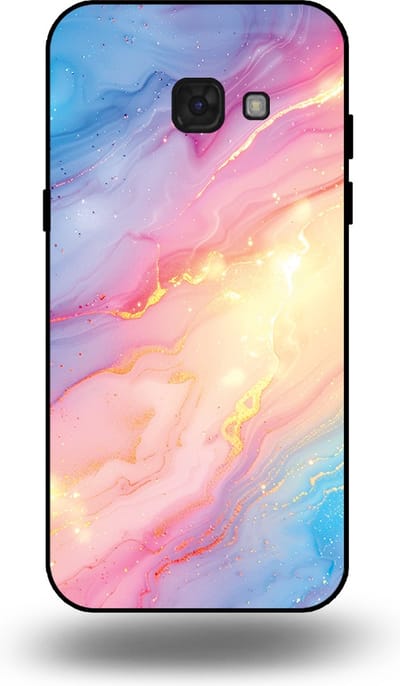 Smartphonica Telefoonhoesje Geschikt voor Samsung Galaxy A5 2017 met Regenboog Glitter Marmer Opdruk - TPU Backcover Case Rainbow Glitter Marble Design geschikt voor Samsung Galaxy A5 2017