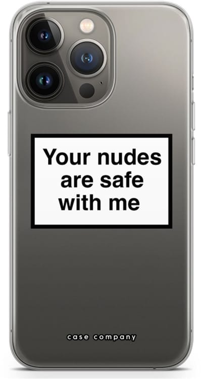 Case Company® - Hoesje geschikt voor iPhone 13 Pro hoesje - Safe with me - Soft Cover Telefoonhoesje - Bescherming aan alle Kanten en Schermrand