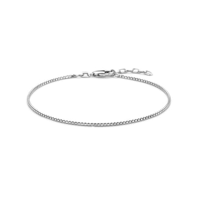 Zilver Gerhodineerd Armband Venetiaans 1,3 Mm 19 + 2 Cm (Heren Lengte) 1337791