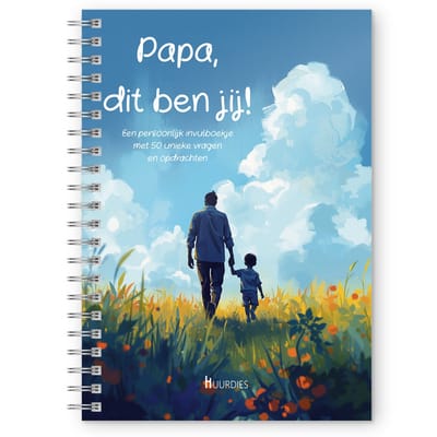 Huurdies - Invulboekje Papa dit ben jij - A5 - Vaderdag Tip