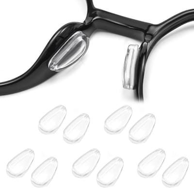 Dailygoods- Neuspad Antislip - Zelfklevende Siliconen Neuspad - Brillenkleefpad - 5 Paar - Ergonomisch Ontwerp - Drukverlagend - Brilpads