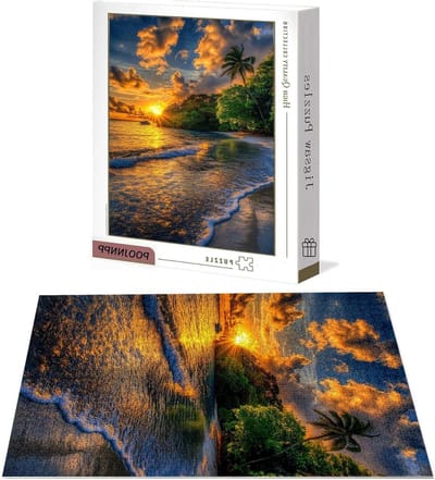 Legpuzzel 4000 stukjes - Volwassen puzzel - Ontspannende hobby - Houten kwaliteit - 141x87 cm - Zonsondergang