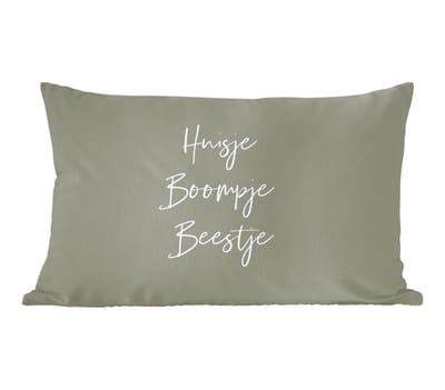 Sierkussens - Kussentjes Woonkamer - 60x40 cm - Huisje boompje beestje - Tekst - Gezin - Quotes