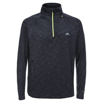 Trespass - Heren Collins Half Zip Fleece Vest (Zwart)