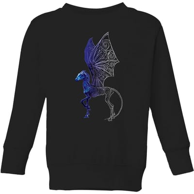 Fantastic Beasts Tribal Thestral kindertrui - Zwart - 98/104 (3-4 jaar)