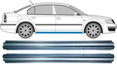 Reparatie dorpel voor Skoda Superb 2002-2008 / Links = Rechts / Set