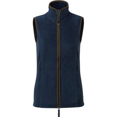 Premier Dames Artisan Fleece Gilet (Marineblauw/Bruin)