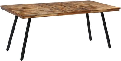 Eettafel Hout - Tafel Blad - Gezellig Tafelen - Uniek Gerecycled Hout - 180 x 90 cm - Natuurlijk