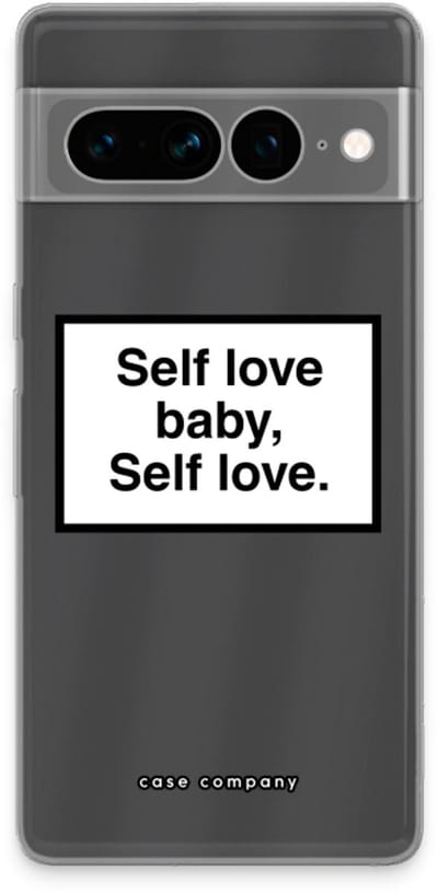 Case Company® - Hoesje geschikt voor Google Pixel 7 Pro hoesje - Self love - Soft Cover Telefoonhoesje - Bescherming aan alle Kanten en Schermrand