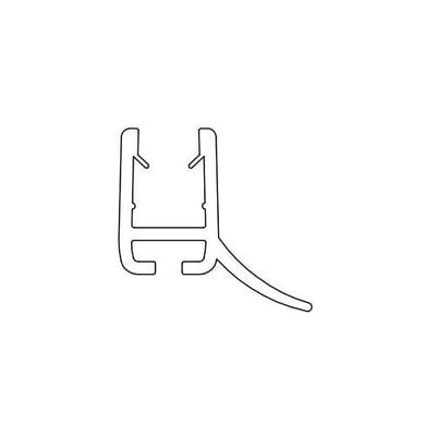 HSK Water deflector profile 100 cm for bath attachment Art. E100058-6