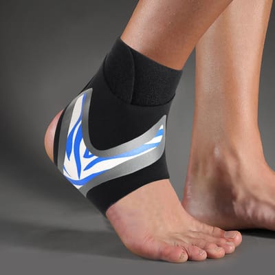1 Stuk Beschermende Voetbal Enkelsteun Kenmerken Basketbal Enkelbrace Compressie Nylon Band Riem Enkelbeschermer M