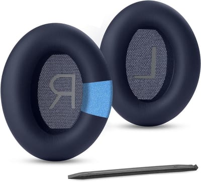 Comfortabele vervangende oorkussens voor Bose hoofdtelefoons - Donkerblauw, ademend, duurzaam en perfect passend voor QC35, QC45, AE2 en meer.