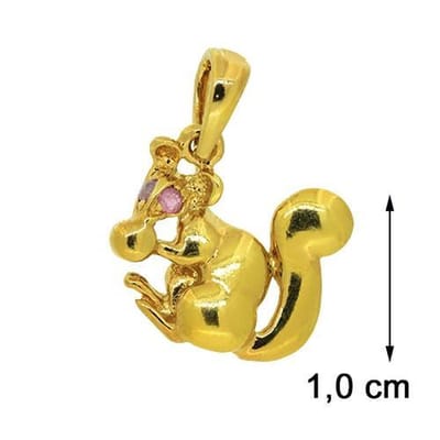 Blinx Jewels Vergulden Hanger Eekhoorn Zirkonia