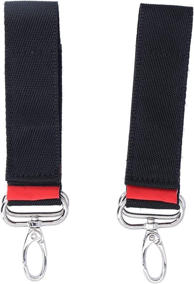 Kinderwagen Haak - Kinderwagen Clip - Spullen Meenemen - 360 Graden Rotatie - 2 Stuks - Zwart