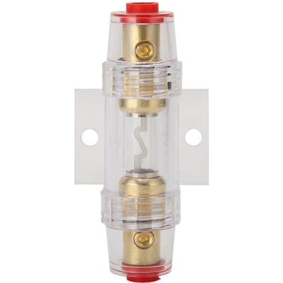 Auto o Enkele In-Line AGU Zekeringhouder 60A Hittebestendig voor 4AWG 8AWG Draad white
