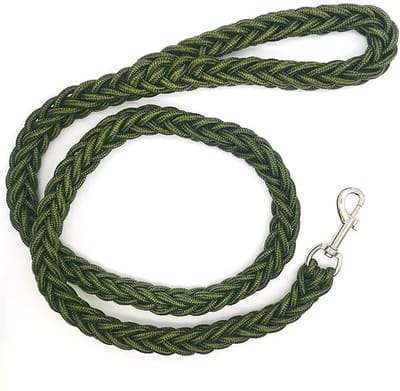 Hondenlijn Groen - Uitlaatriem - Rope - Trainingsriem - Trainingslijn - Wandelen - Looplijn - Jogginglijn - Reflecterend - Touw - 130 x 1,5 cm