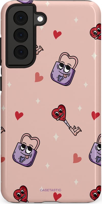 Casetastic Hoesje Geschikt voor Samsung S21 FE - Stijlvolle Beschermende Duo-layer Case - Jij bent mijn match