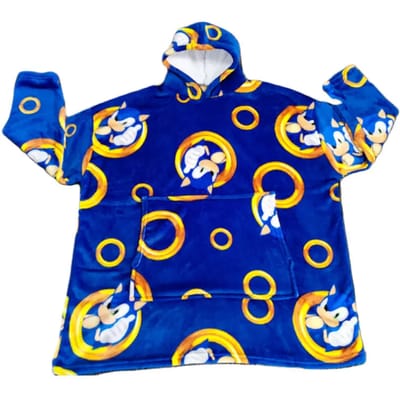 Sega Sonic Badjas Blauw Kinderen