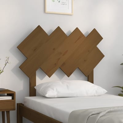 vidaXL - Hoofdbord - 92x3x81 - cm - massief - grenenhout - honingbruin