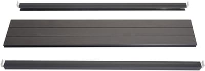 Eindset voor WPC privacyscherm Sarthe, eindprofiel windscherm, WPC paal ~ 90cm, antraciet