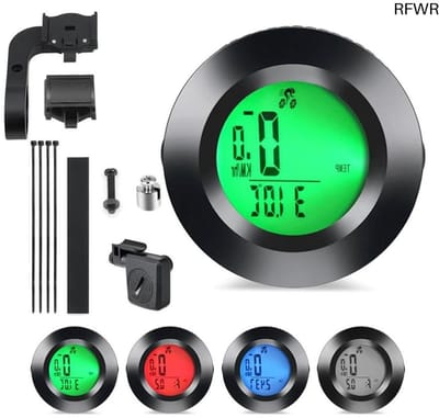 RFWR® Draadloze Multifunctionele Fietskilometerteller met Achtergrondverlichting