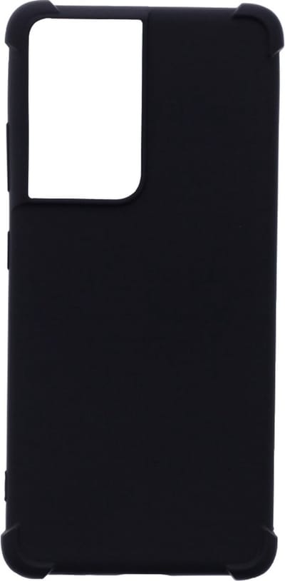 LuxeBass Hoesje geschikt voor Samsung Galaxy S21 Ultra - Anti Shock - Zwart