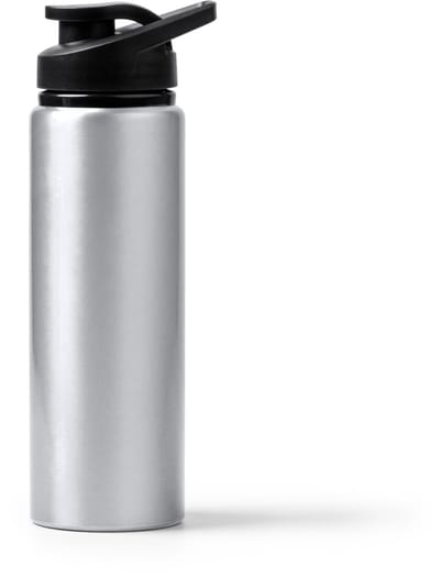 Aluminium drinkfles met metallic afwerking 800 ml kleur Zilver Raiden model Raiden Geschikt voor laser techniek