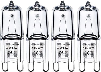 G MASTER - PRO G9 Halogeen lichtbron - 230V - Dimbaar - 53w - Halogeen lamp -(4 STUKS)