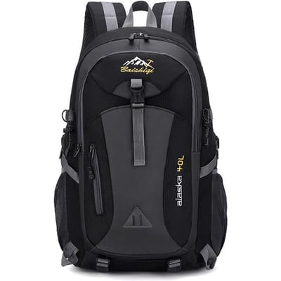 Nieuwe 40L outdoor bergbeklimmingstas heren- en damesrugzak sport schooltas vrijetijdsreizen reistas grote capaciteit 40L zwart