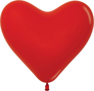 Hartvormige ballonnen KLEIN 6” (±15 cm) Sempertex – Assortie kleuren – Per 100 stuks