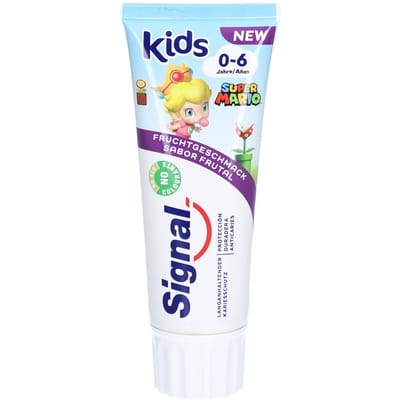 Signal Super Mario Kindertandpasta Met Fruitsmaak 0–6 Jaar - 75 ml