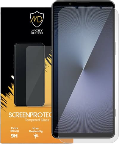 MobyDefend Screenprotector - Geschikt voor Sony Xperia 1 VII - Case-Friendly Screensaver - Gehard Glas