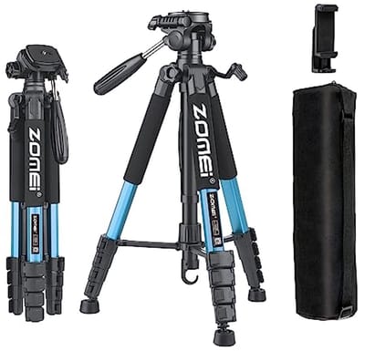 Robuust 188 cm Reistripod voor Camera's en Mobiele Telefoons - Professioneel en Draagbaar Statief