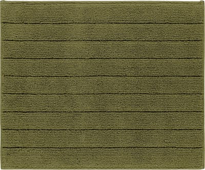 Casilin Badmat Antislip 50x60cm Luca - Waterabsorberende Badkamermat - Wasbaar en Sneldrogend - Voor Douche en Bad - 100% Katoen - Rechthoek - Groen