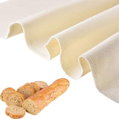Bakkersbank Deegdoek - Brood Bakbenodigdheid - Brood Bakken - Groot Natuurlijk Linnen - 70 x 66 cm - Natuurlijk