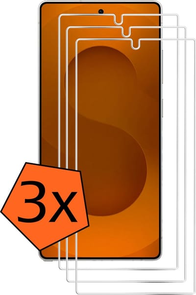 Screenprotector - 3 Stuks - Geschikt voor Samsung Galaxy S25 Ultra - Extra Sterk - Gehard Glas - Beschermglas - Tempered Glass - Screen Protector